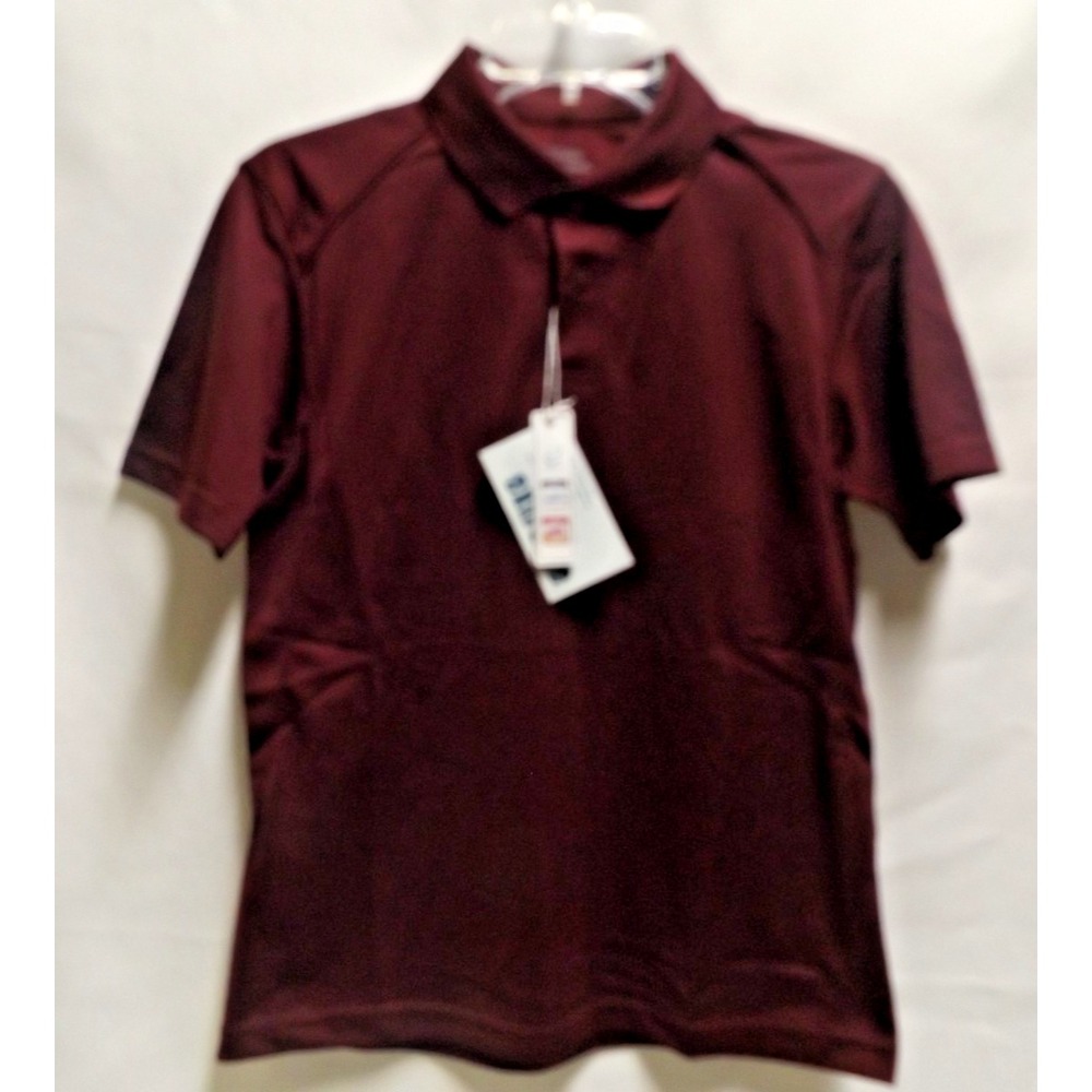 new YOUTH size Large burgandy polo shirt, EXTREME‎ PREFORMANCE, easy care